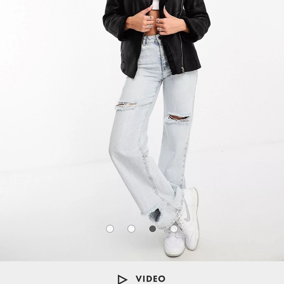 ASOS Parisian faux fur trim aviator jacket in black - Picture 3 of 5